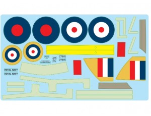 Xfly-Model 1.2M Hurricane Navy Decal Set 